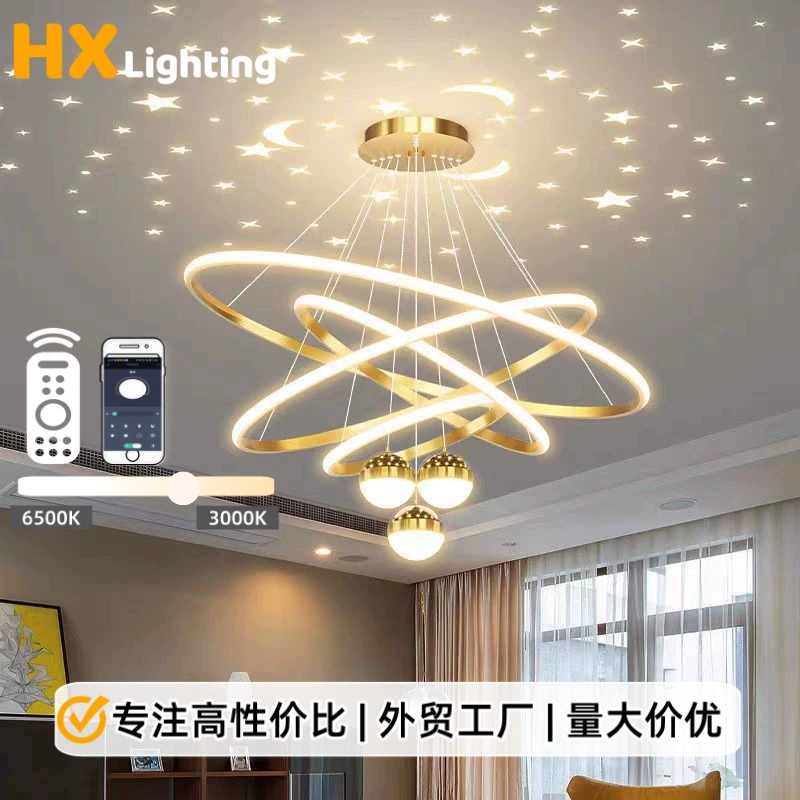 LED-потолочная лампа для гостиной, умные светильники, стиль легкой роскоши