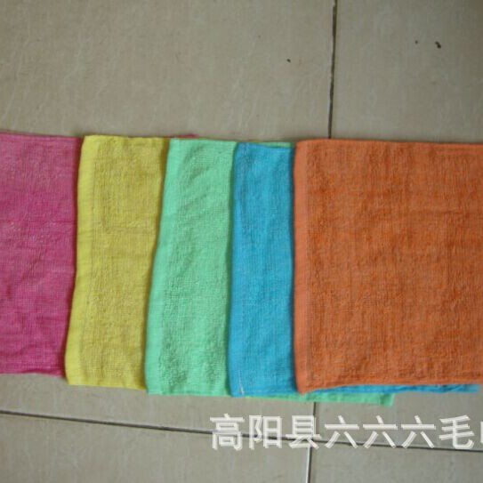 15g cotton square plain square cake towel towel school kindergarten saliva towel handkerchief 30g color square towel