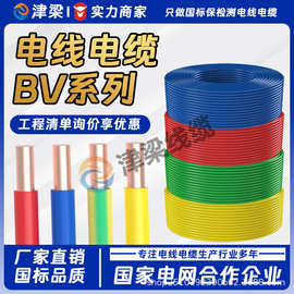国标BV家装线4/6/10平方单芯单股电线铜芯户外电机开关插座电源线