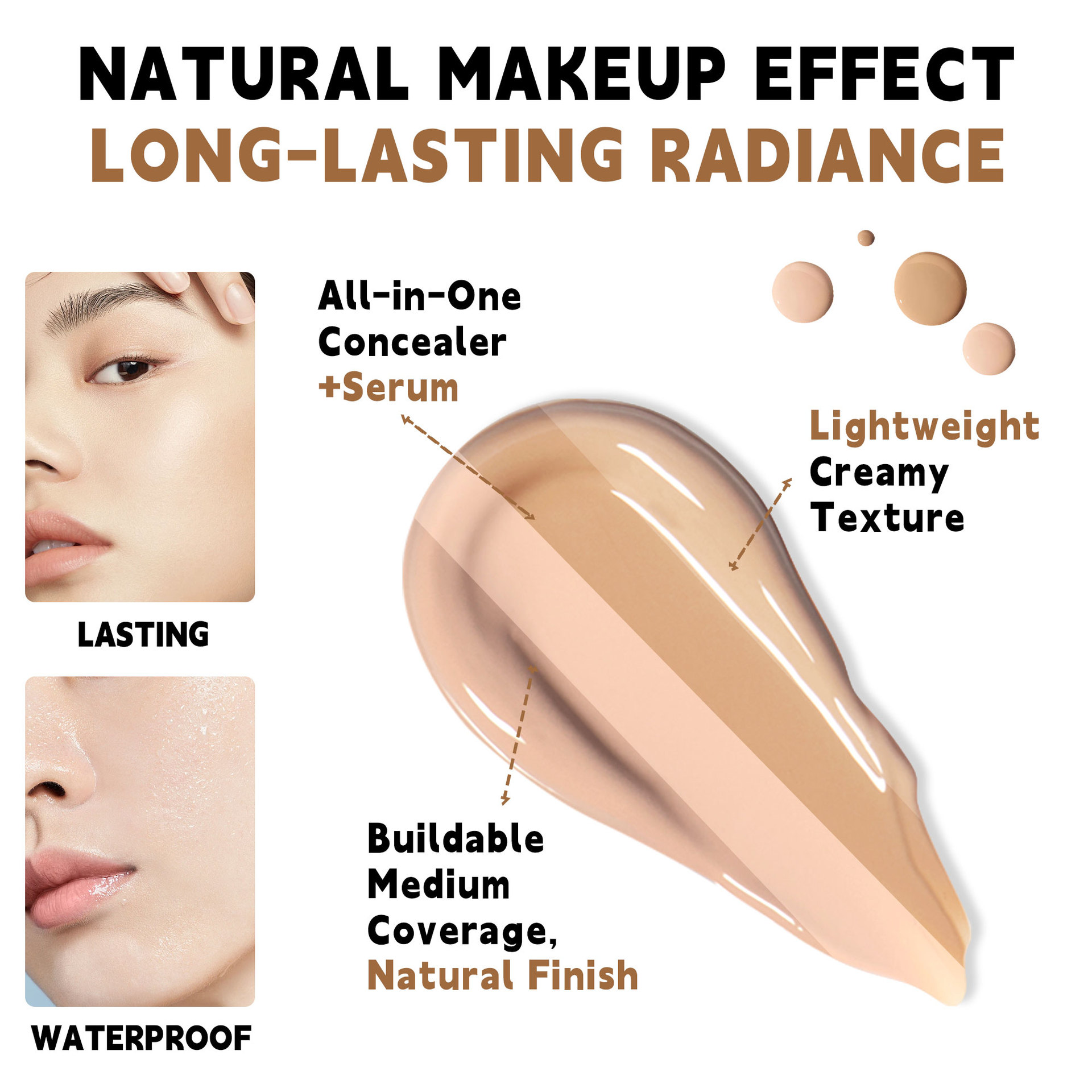 SHCOETY Cross-border Foundation matte Concealing Long-lasting Makeup without smudge, Pore-invisible Foundation, European and American Foundation cream undefined