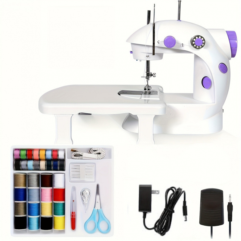2026新款跨境代发初学者用双速便携式缝纫机跨境代发
