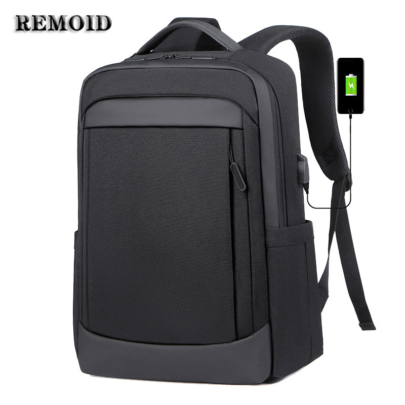 Cork-Trimmed Business Backpack Customized Multi-Compartment Laptop Backpack—Cross-Border Supply with Logo Printing Available