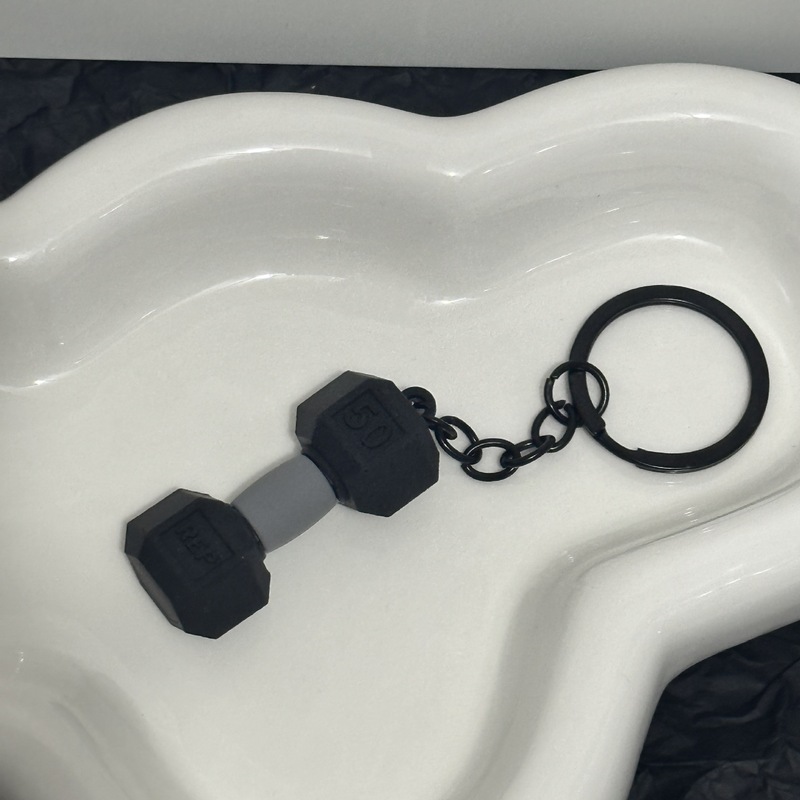 キーアクセサリーiu系かばん掛け小ダンベルシンプルオシャレフィットネス愛好家専用コーデュロイ|undefined