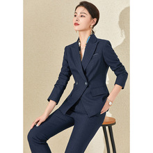 春秋西装外套女职业装英伦风时尚感西服套装韩版上衣售楼部工作服