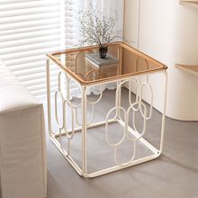 岩板沙发边几创意新款家用客厅小茶几简约现代卧室床边桌子床头柜