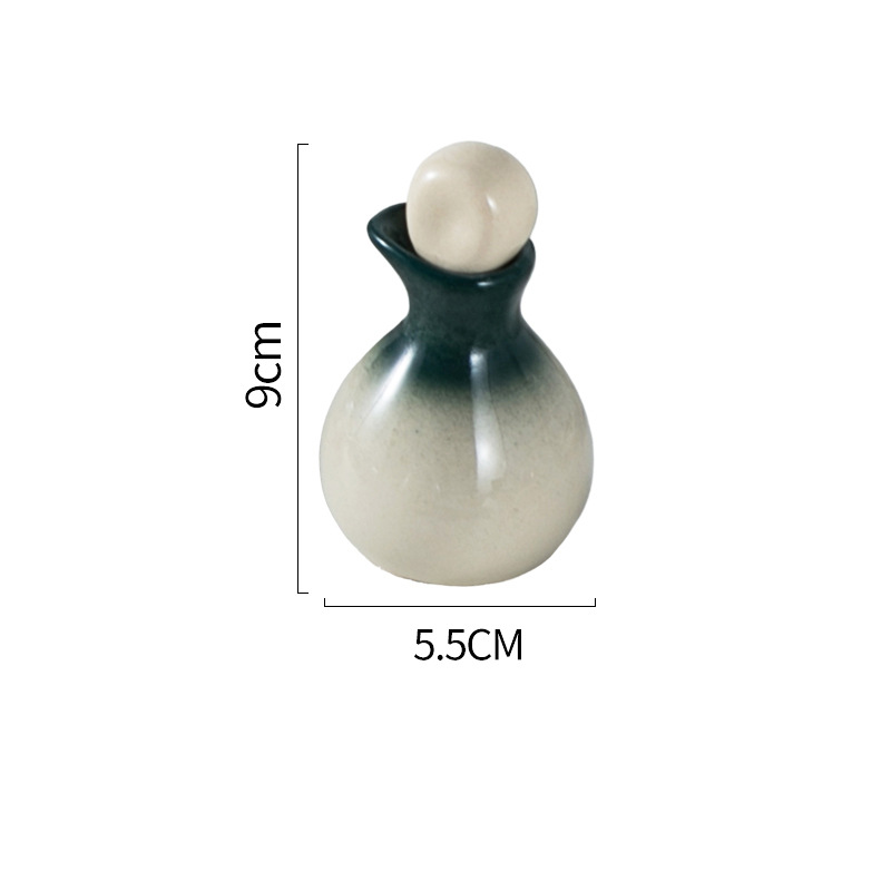 Salón de belleza tailandés botella de aceite esencial olla botella de pico de pato botella de cerámica botella de fragancia aceite ahumado sub-paquete volátil cubierta de la botella de perfume