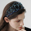 Amazonian exquisite hair hoop hand woven headnet hair accessories for women's performance show accessories for European 