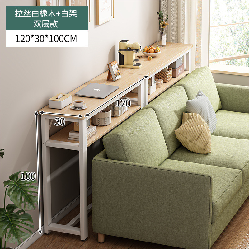 Mesa de barra larga simple y moderna, escritorio de escritorio estrecho, escritorio de computadora, escritorio de estudio, escritorio de escritorio