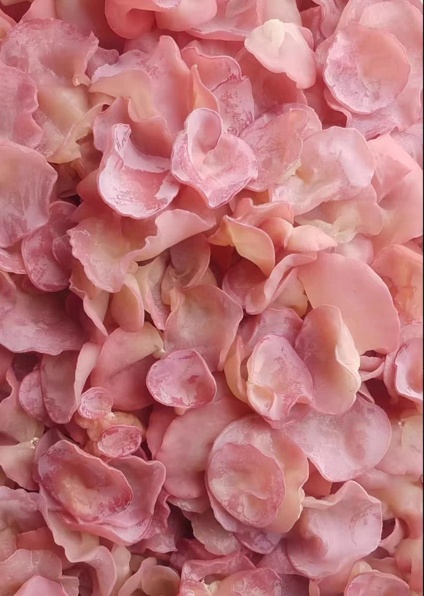 Розовый сушеный гриб для сервировки банкетов в отелях, съедобный розовый гриб, новый ингредиент розовый гриб.