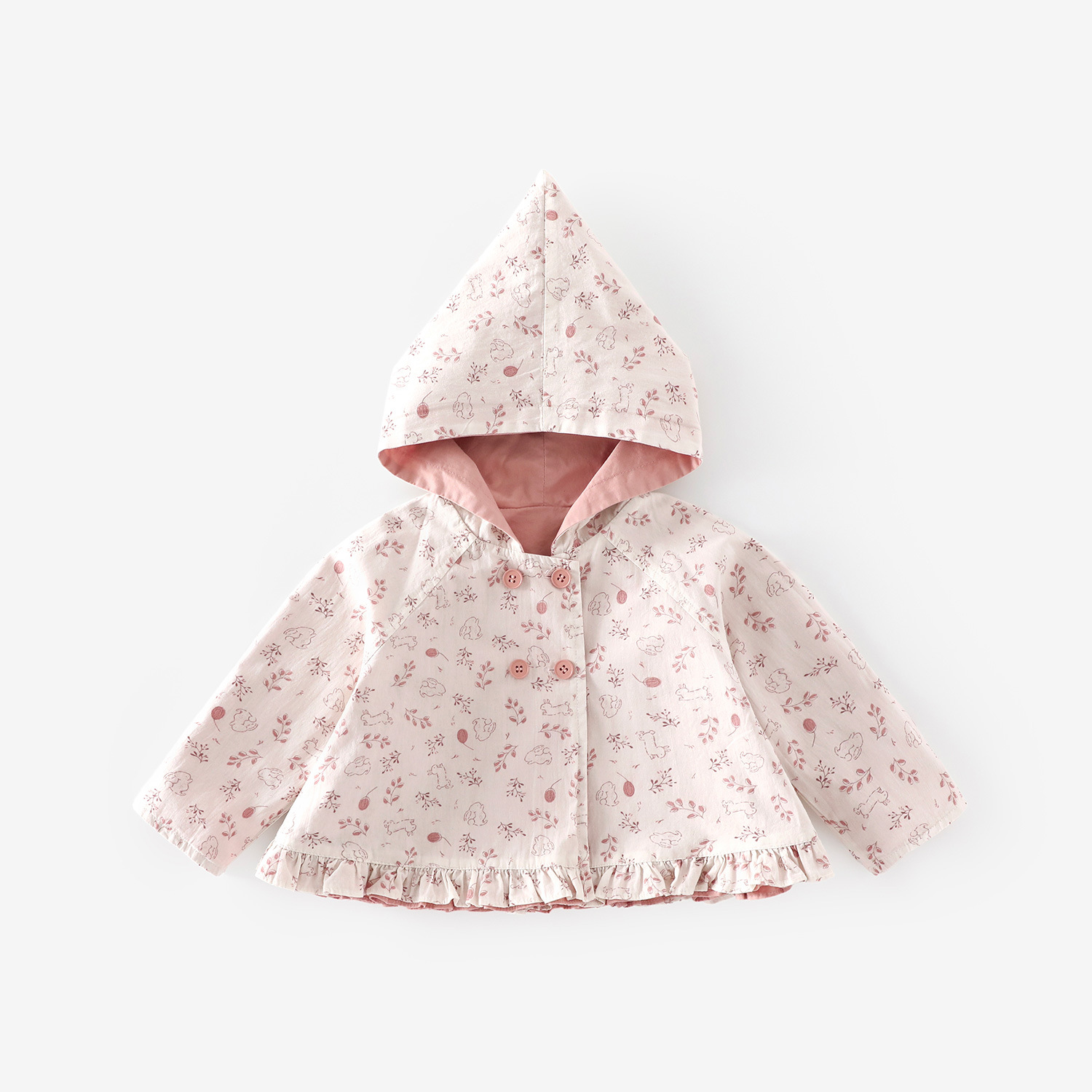 Chaqueta reversible de encaje rosa en preventa.