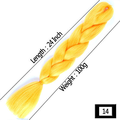 Peruca de comercio exterior gran trenza color gradiente africano gran trenza fibra química de alta temperatura seda trenza pelucina trenzada extensión de pelo