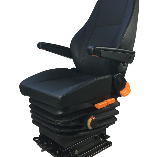 Asiento de locomotora de carril cabina de coche modificada Asiento de amortiguación mecánico giratorio de 360 ° Asiento de cabina de simulación de aviación