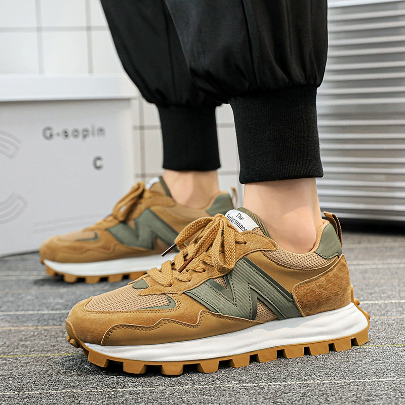 Мужская обувь, летняя сетчатая обувь 2024, новая дышащая сетчатая обувь, повседневная спортивная обувь, мужская модная обувь с круглым носком на шнуровке для папы