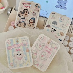 Kitchen Lele imported wooden pulp cotton dishwashing sponge wipes water to become bigger cute cartoon cleaning cloth dishwashing wipes