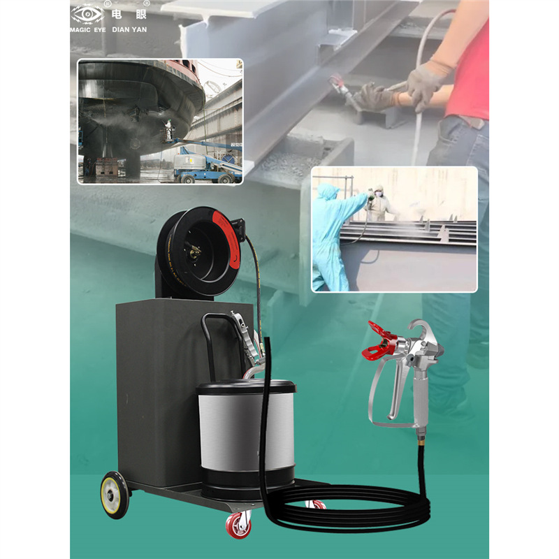 Máquina de pulverización multifuncional de alta presión sin aire de émbolo de pulverización de pintura de látex multifuncional de alta potencia image 3