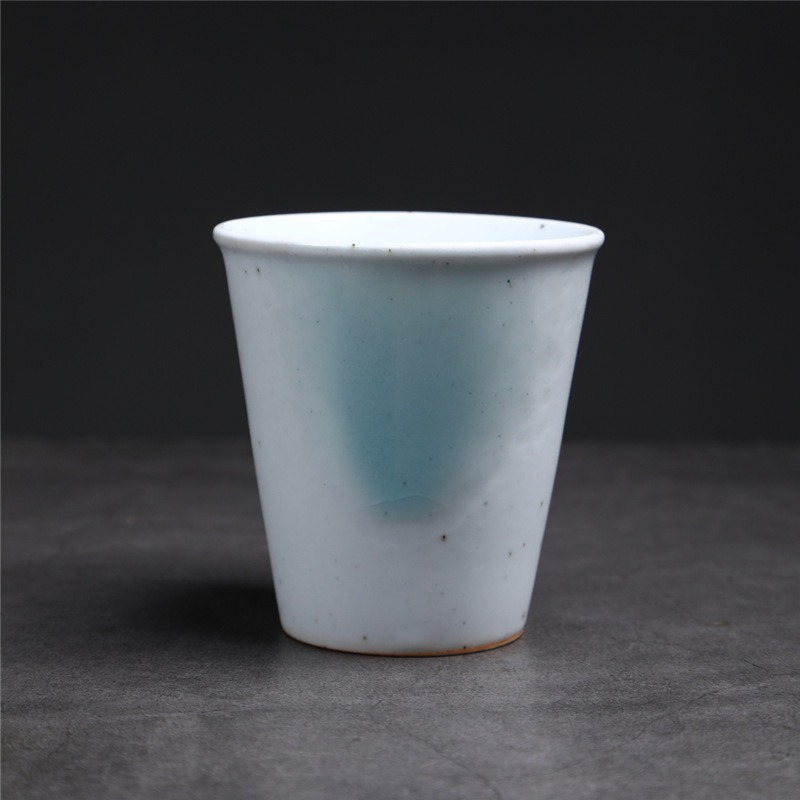 423-C 콜라컵(손잡이 없음) (흰색 바탕에 파란색 반점) 230ml