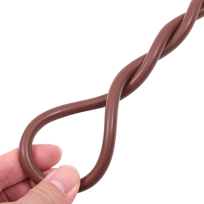 Silicone solid round strip red high-temperature resistant rubber strip sealing strip 1/2/3/4/5/6/7/8/10/12/30mm