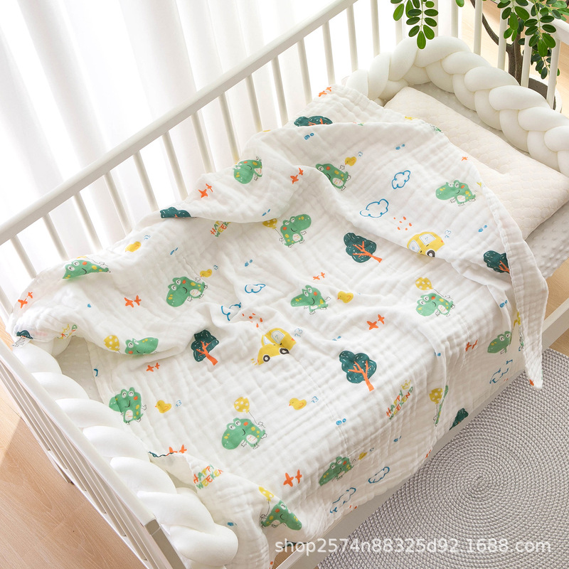 Gauze Bath Towel Is Breathable, Soft and Absorbent, Kidsren's Pure Cotton Six-Layer Gauze Baby 4-Layer 6-Layer Bath Class a Cover