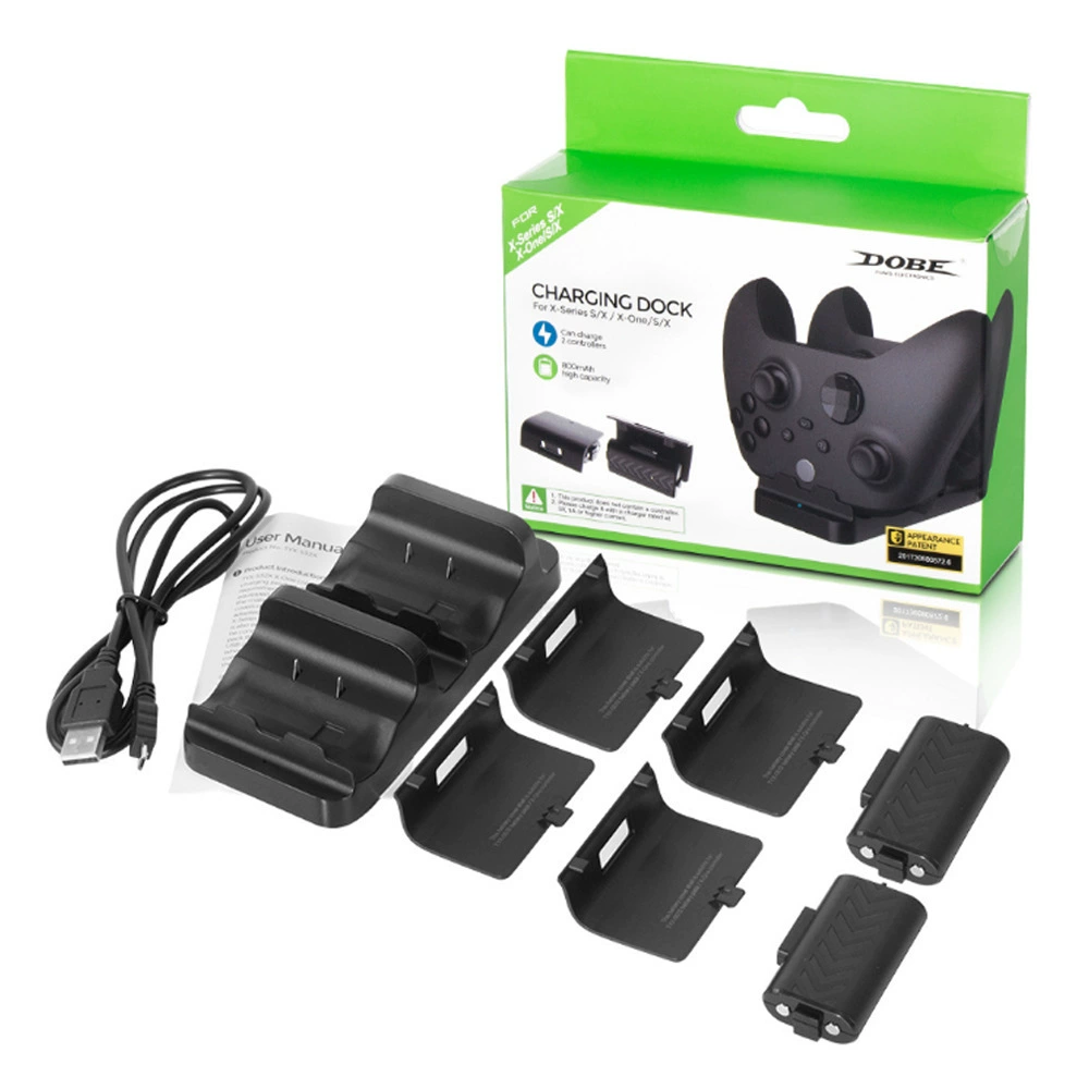 Зарядная док-станция TYX-532X двойная зарядка для контроллеров Xbox, 2×800 мАч батареи, ABS