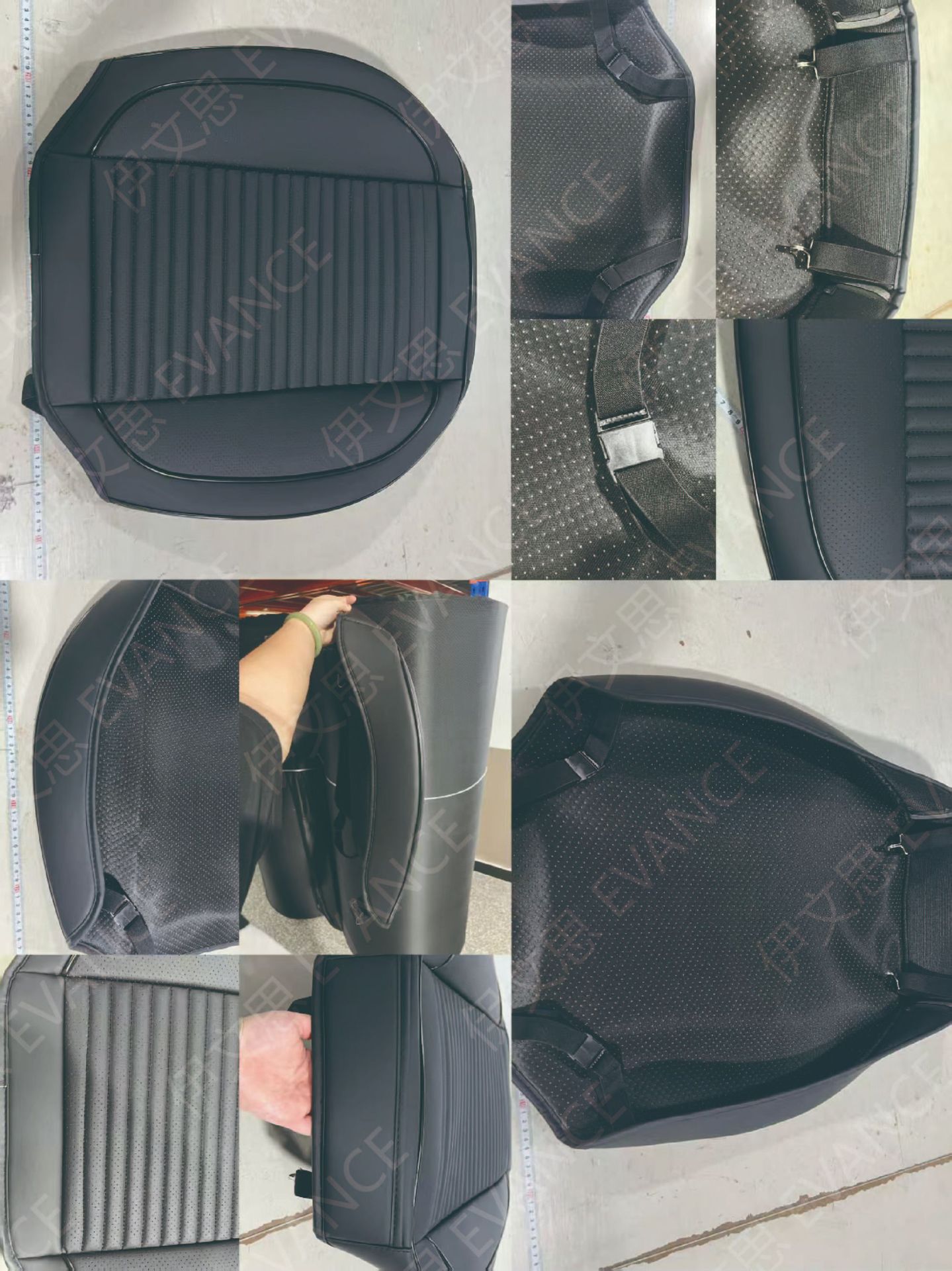 Factory Direct Sales Car Seat Cushions, Universal for All Seasons, Full Surround, Full Leather Three-Piece Set, Car Seat Cushions, Summer Cool and Breathable Seat Covers