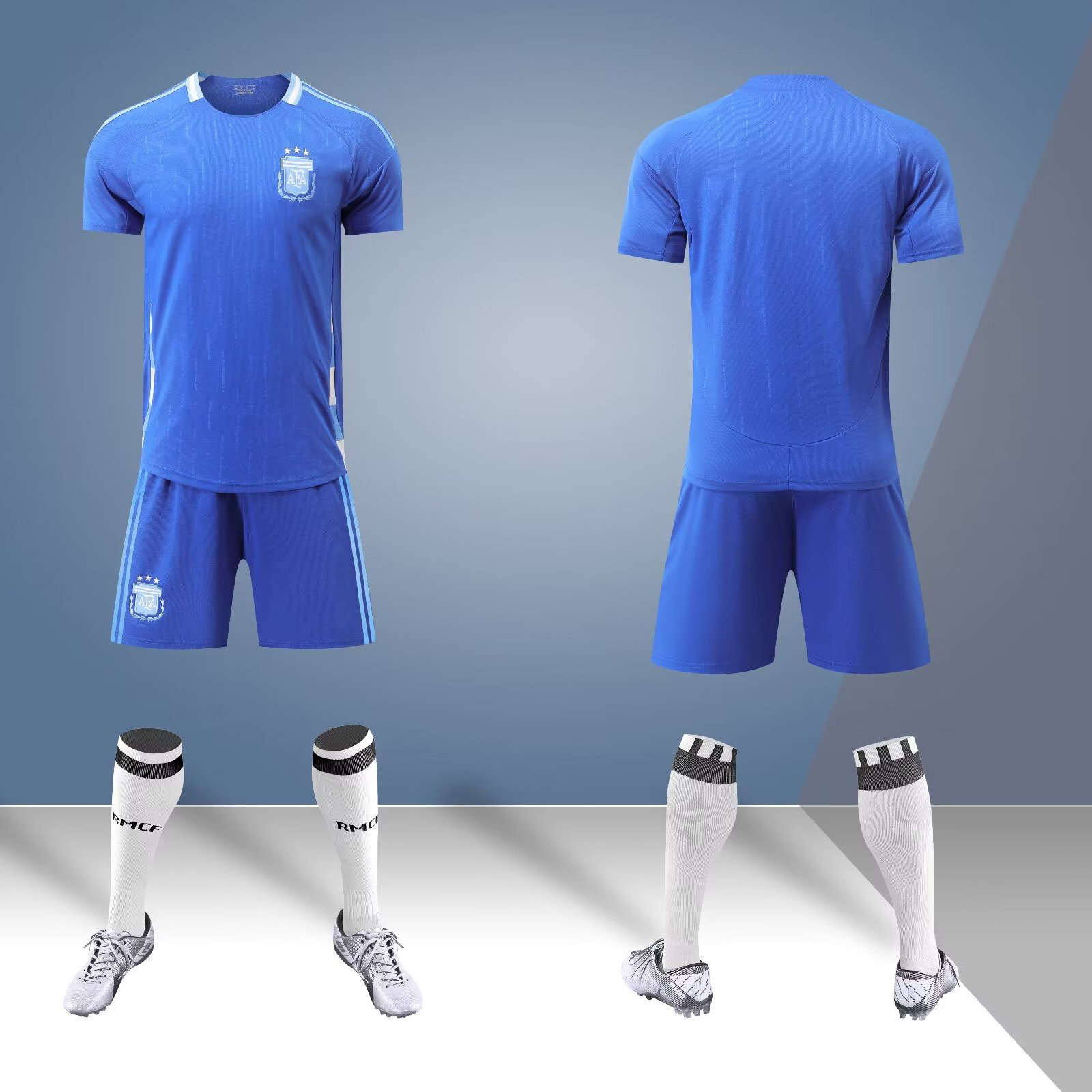 2425 juego de ropa de fútbol para adultos y niños Copa del Mundo Club de secado rápido para hombres y mujeres equipos de impresión de entrenamiento