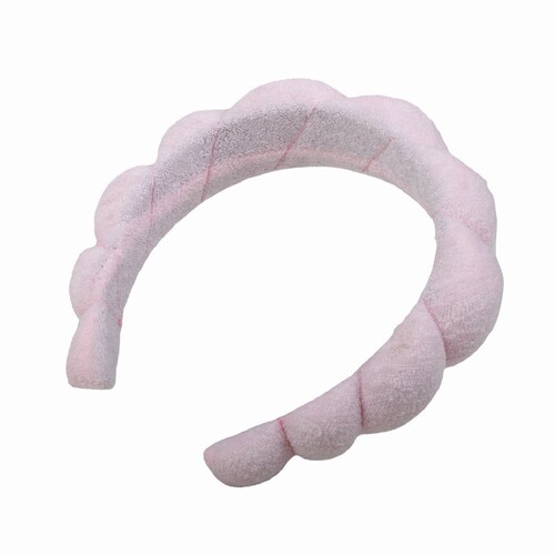 Amazon Cross-border Braided Sponge Hairband Wholesale High-end Towel Fabric for Women Face Washing High Crown Headband