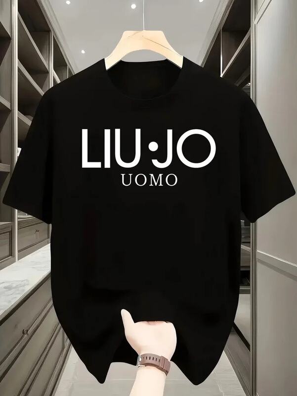 Liu Qiao Summer Men's and Women's T-Shirts, Unisex Casual Everyday Wear, Racing T-Shirts, Men's Fashion Letter Print