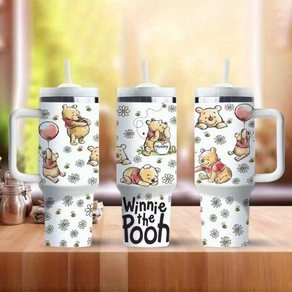 Transfronterizo Amazon 40oz Sanrio dibujos animados KT gato serie termo taza de hielo taza de café portátil con mango