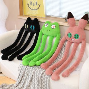 New Cartoon eight-claw animal long pillow frog cat rabbit shape cute home leisure decoration sofa