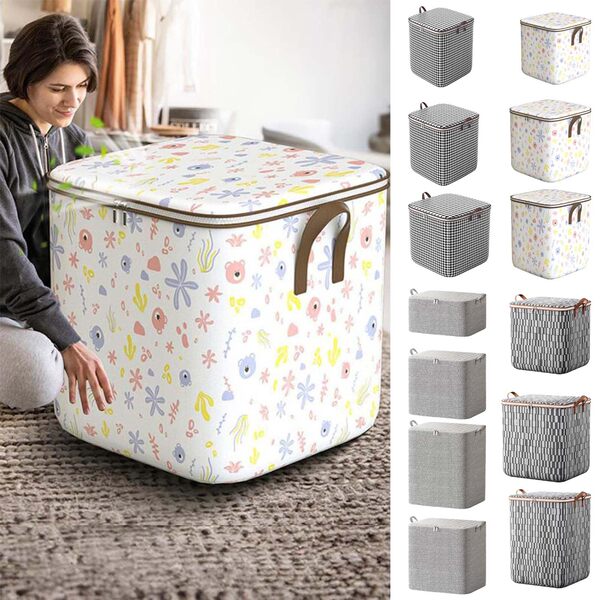 Storage box non-woven cloth with zipper