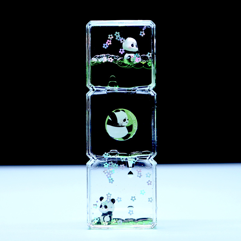 팬더-삼각형 오일 방울