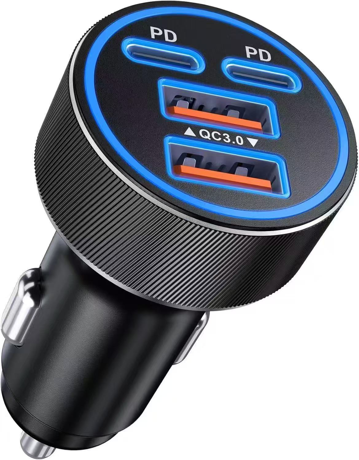 New Car Charger Fast Charging Pd45W Metal Car Charger Multifunctional Super Fast Charging Dual Qc30 Car Charger Manufacturer