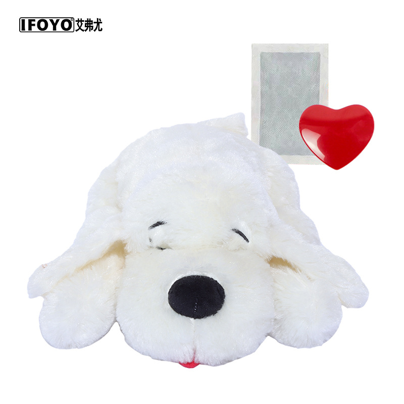 Juguete de confort para mascotas, éxito de ventas transfronterizo, compañero para la ansiedad del perro, simulación de latido del corazón, peluche al por mayor para perros pequeños