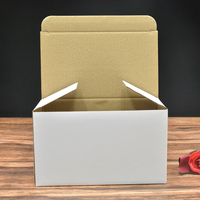 厂家瓦楞白盒包装盒  五金配件数据线电子盒子可印刷通用环保