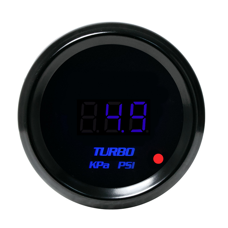 Car Modification Instrument 12V Universal Blue Light Digital Display Tachometer Supercharged Water Temperature Oil Pressure Oil Temperature Voltage 52mm