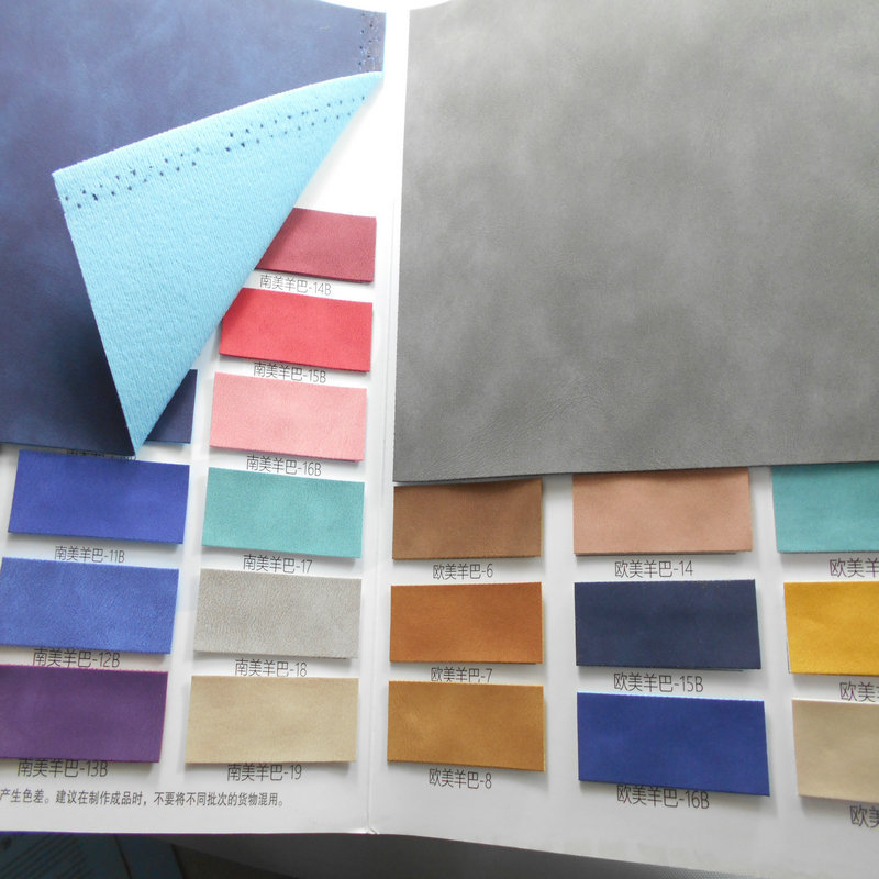 金属羊巴烫金羊巴戈PU人造革磨花羊巴革印花亮面皮革鞋材箱包面料