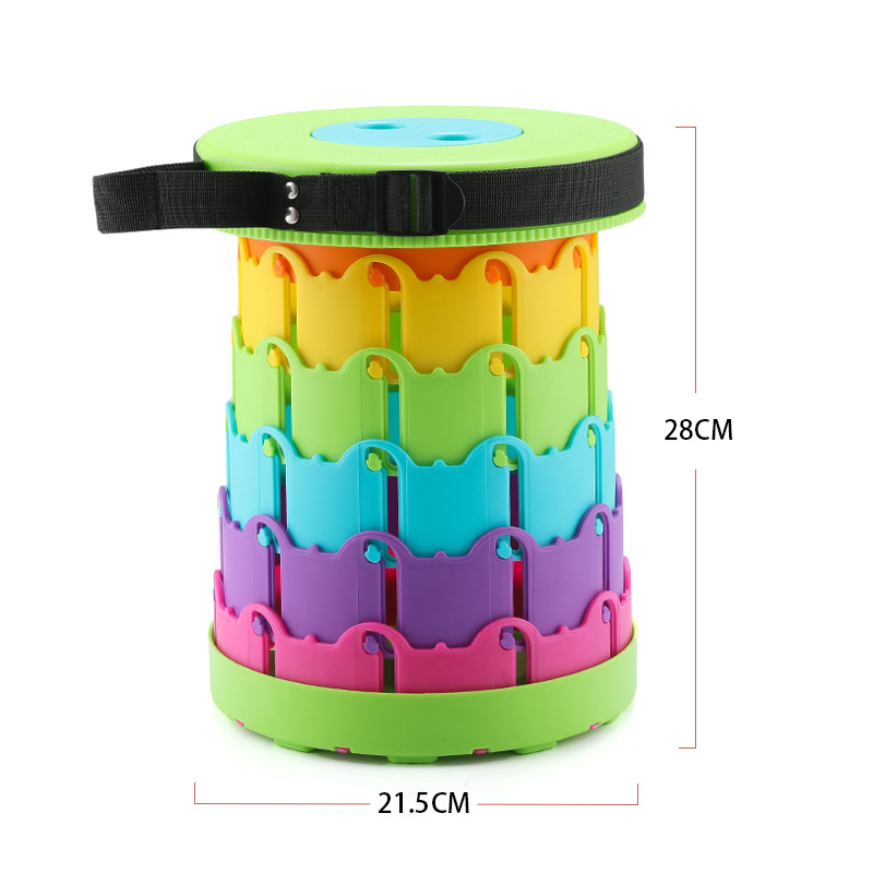 Asiento Maza eléctrico portátil coche eléctrico dibujo niño taburetes telescópicos coche artefacto de plástico cola plegable pequeño