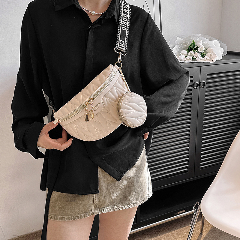 Cruz-frontera primavera y verano bolsa para las mujeres 2024 nueva moda bolso de hombro casual crossbody todo-juego ins pecho bolsa cintura