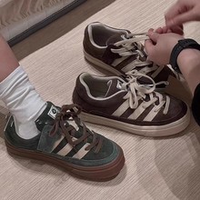 波拉韩国童鞋男女童低帮帆布鞋2023秋季儿童德训鞋休闲鞋子板鞋潮