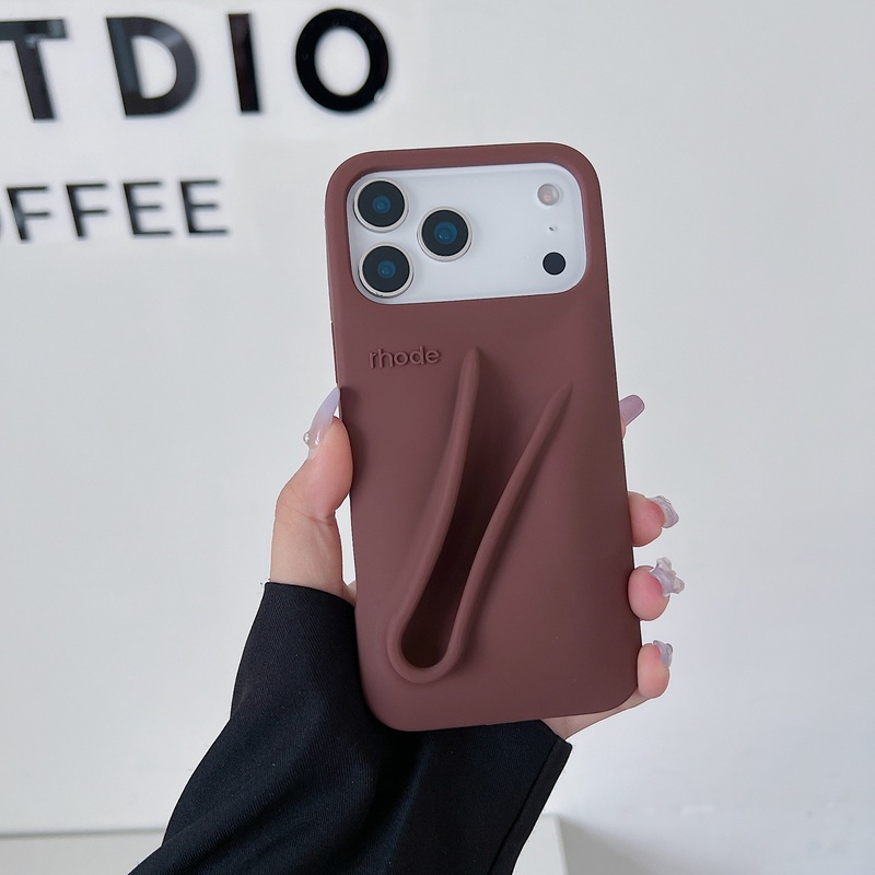 海莉同款rhode可放唇膏iPhone17苹果系列手机壳16/15promax硅胶13|undefined