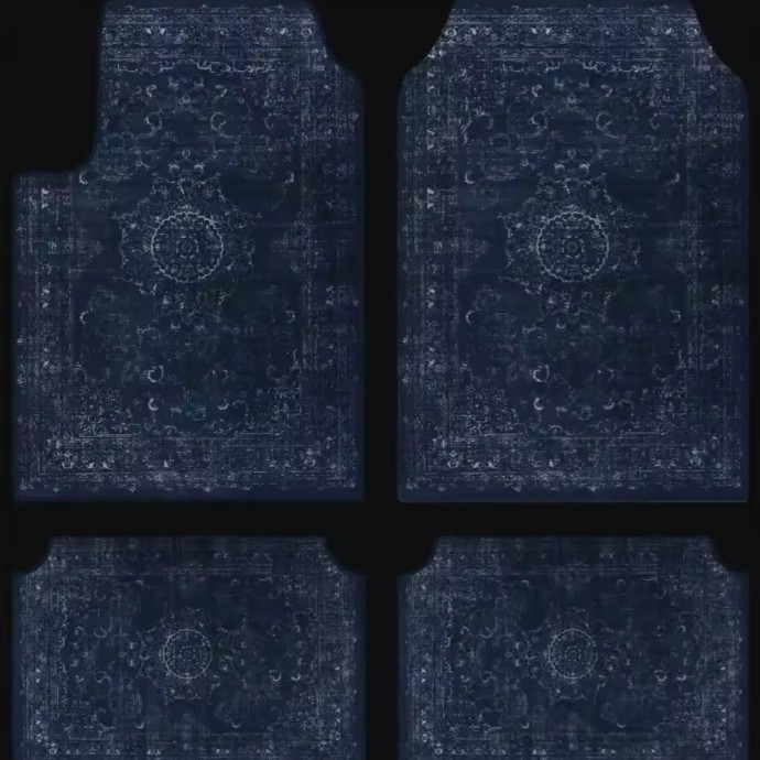 Cross-Border Temu Car Floor Mats Four-Piece Set for Driver and Passenger, Dirt-Resistant Non-Slip Floor Mats, Entryway Door Mats, One-Piece Drop Shipping