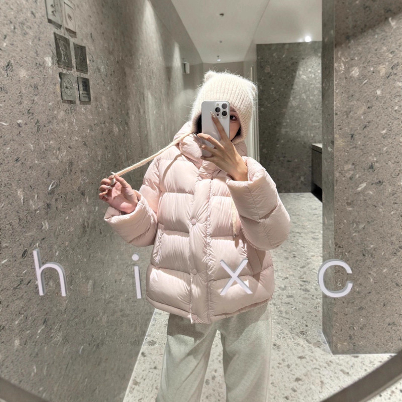 95 White Duck down Jacket Women's Short 2025 New Thickened Small Pink Bread Jacket Winter Jacket