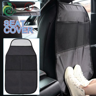 Car Seat Back Storage Bag Anti-Kick Pad Hanging Bag Car Multifunctional Storage Bag Seat Back Rear Protection