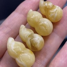 天然俄料蜜蜡葫芦 蜡质饱满纹路非常特色形状漂亮可遇不可求品质W