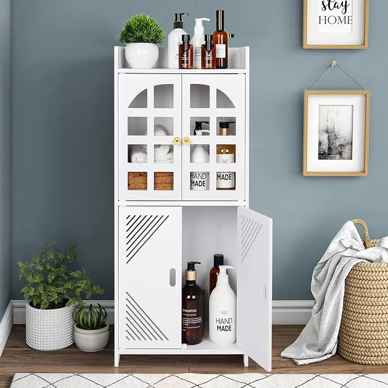 卫生间置物架浴室储物柜落地防水收纳架子大容量多层防尘跨境批发