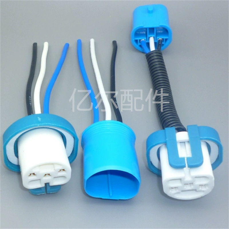 Автомобиль 9004/9007 гнездо лампы фары керамический Чистый медный толстый провод Термостойкая керамическая большая лампа