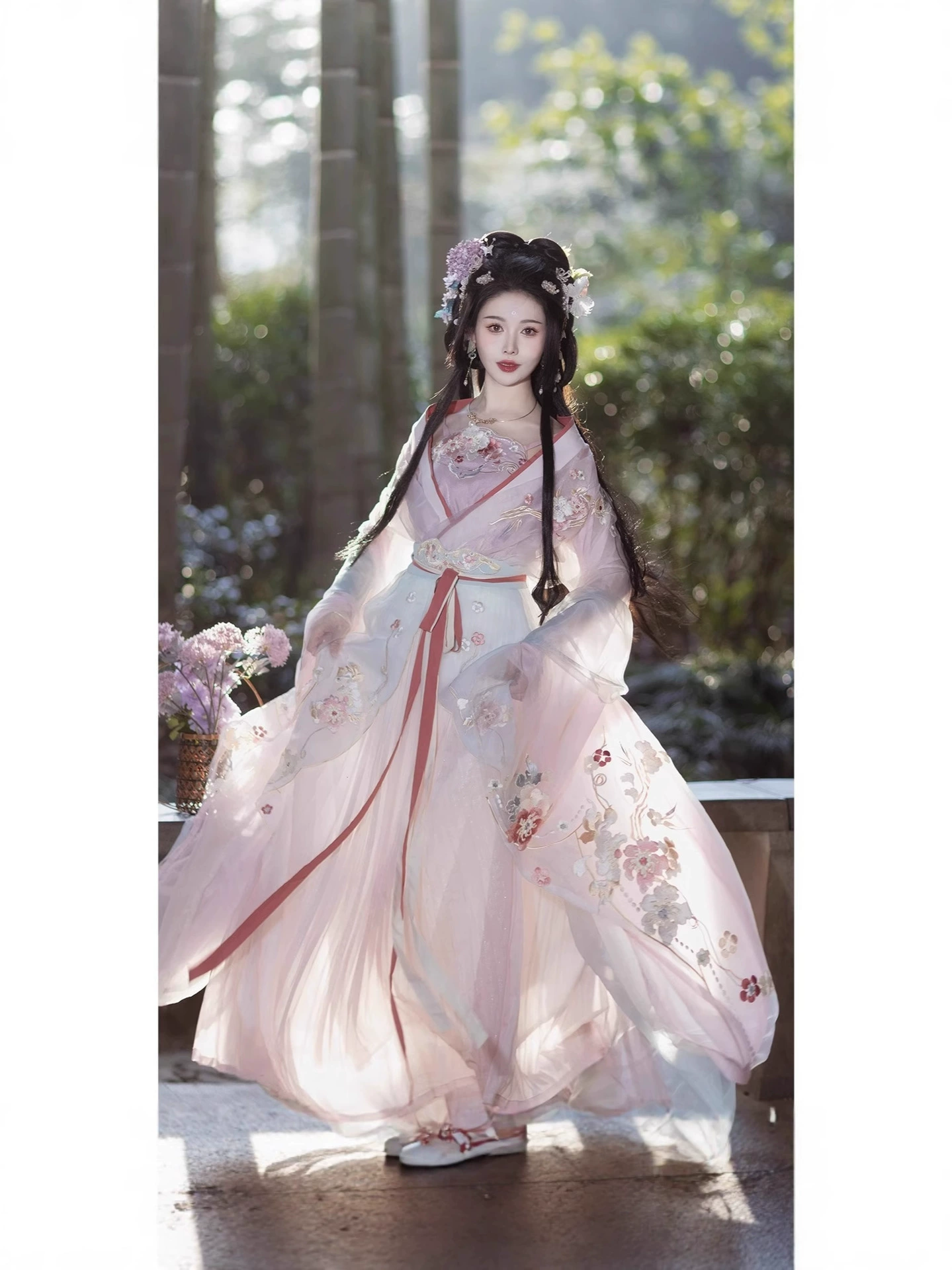 Новые оригинальные [Yushui Qingluan] вышитые подтяжки, супер-фея Hanfu, Национальный стиль эпох Южной и Северной династий для церемонии на подиуме в образе звезды