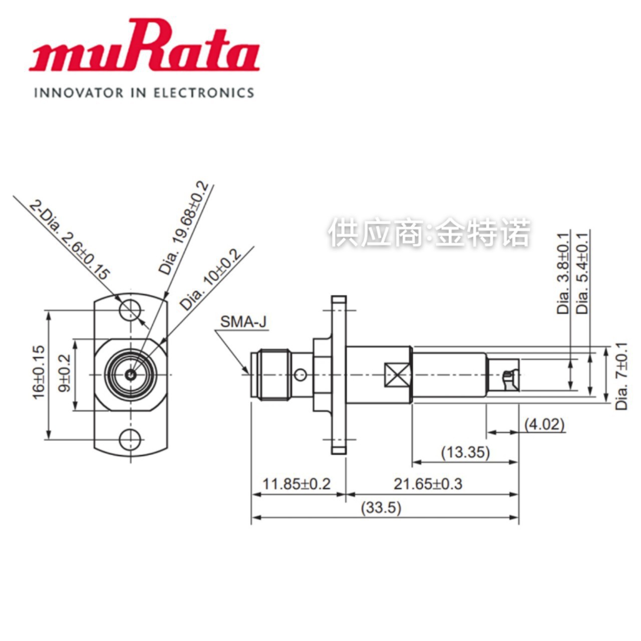 金特诺RF进口MM8030-2600RJ4开关同轴连接器信号传导探针MM126310