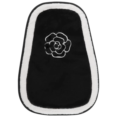 Foot Mat Camellia Flower Plush: Universal Foot Pad