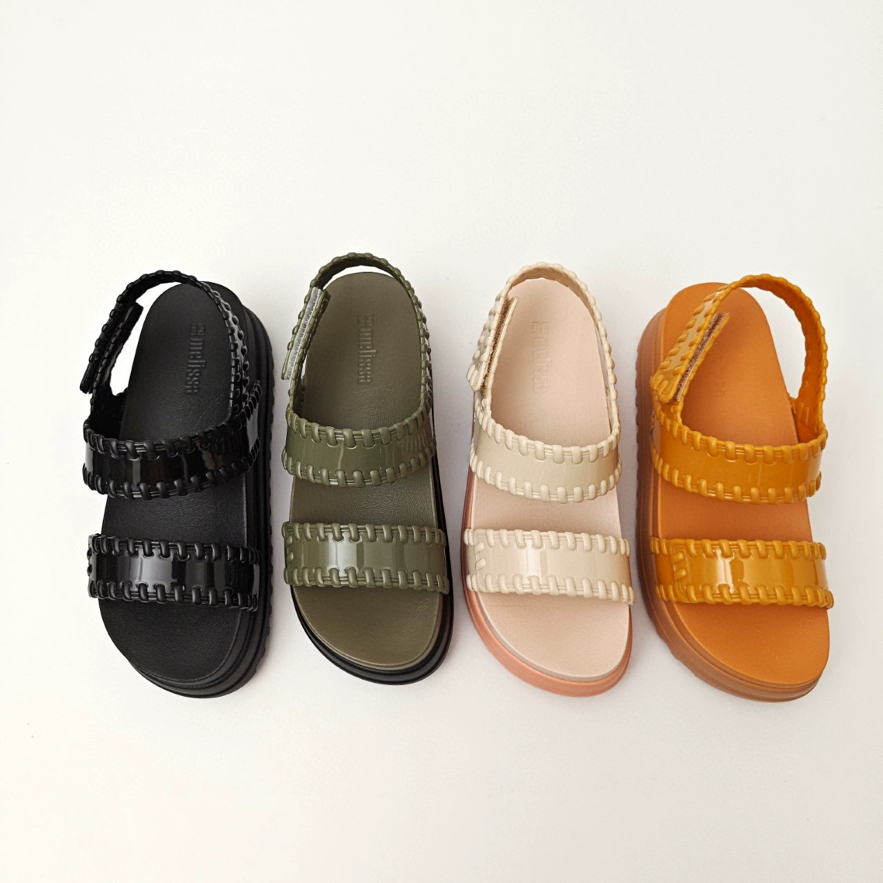 Женские босоножки Melissa 2025 года, на толстой платформе, с ароматом, плетение Melissa.